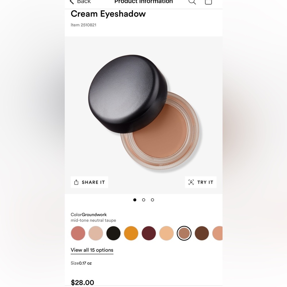 Mac eyeshadow paint pot